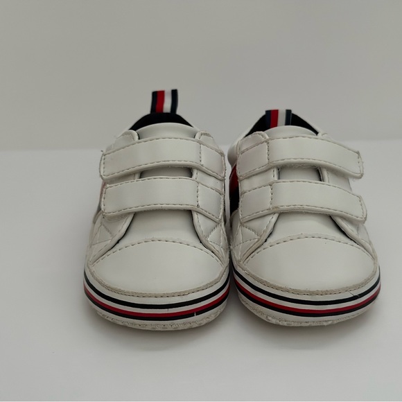 TOMMY HILFIGER BABIES SIGNATURE STRIPE SNEAKER SIZE 3 - Picture 6 of 8